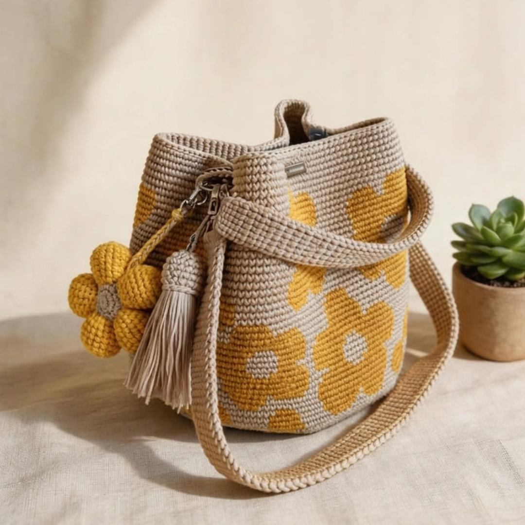 Pandora – Πλεκτή τσάντα boho
