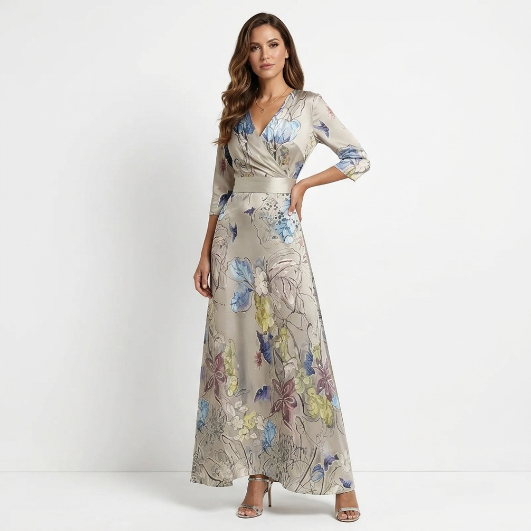 Chloe - Εlegant Maxi Floral Φόρεμα