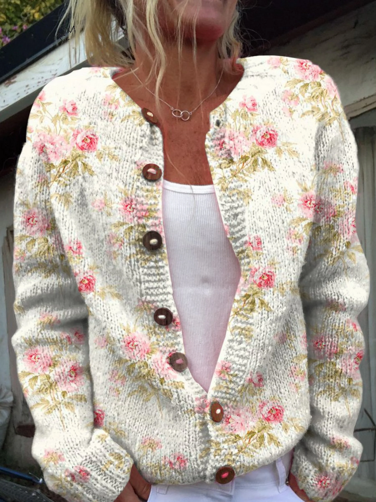 Αθηνά | Vintage Floral Cardigan