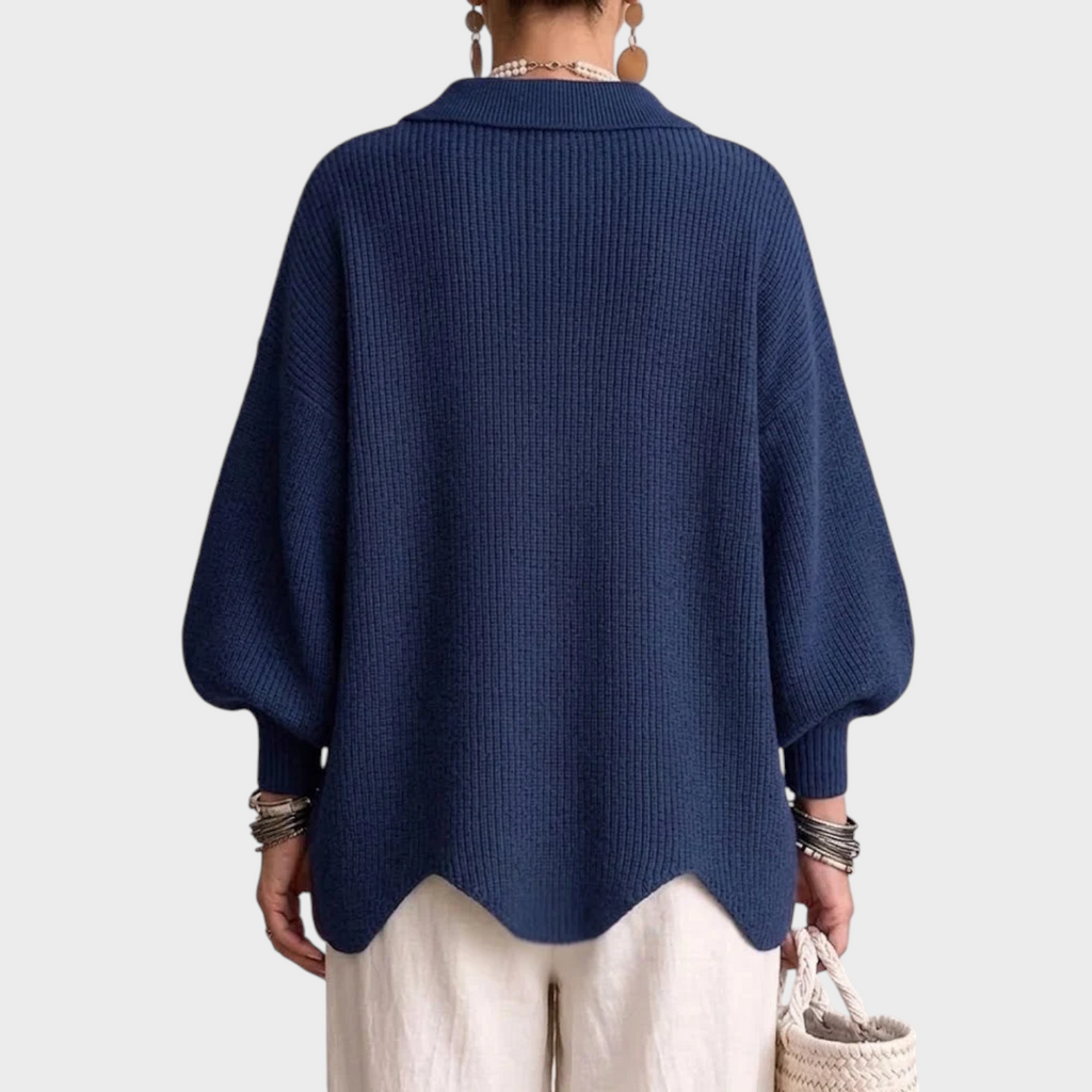 Κορίνα | Oversize ζακέτα με γιακά και κουμπιά