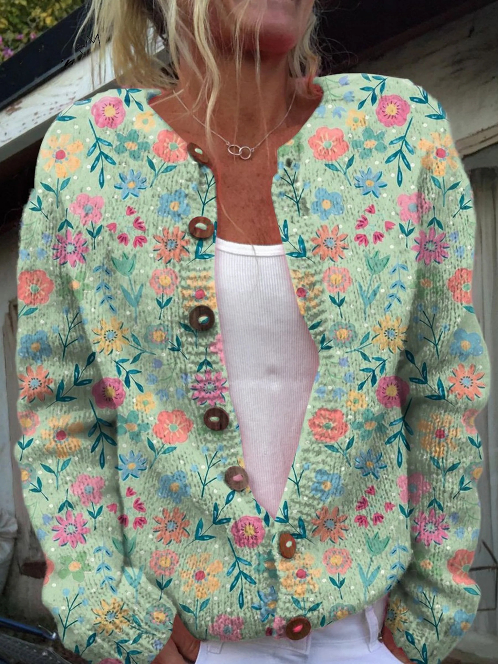 Νικολέτα | Γυναικείο Vintage Floral Cardigan