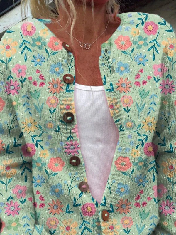 Νικολέτα | Γυναικείο Vintage Floral Cardigan