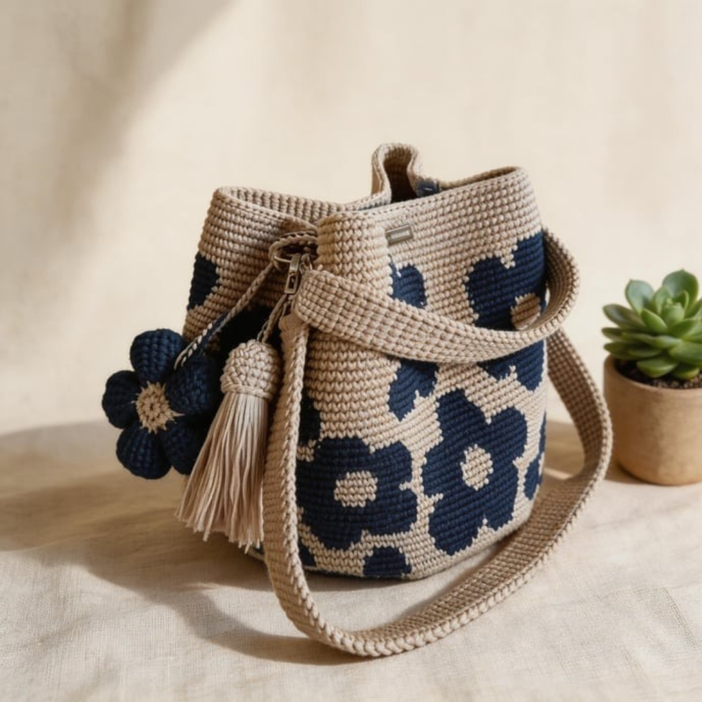 Pandora – Πλεκτή τσάντα boho