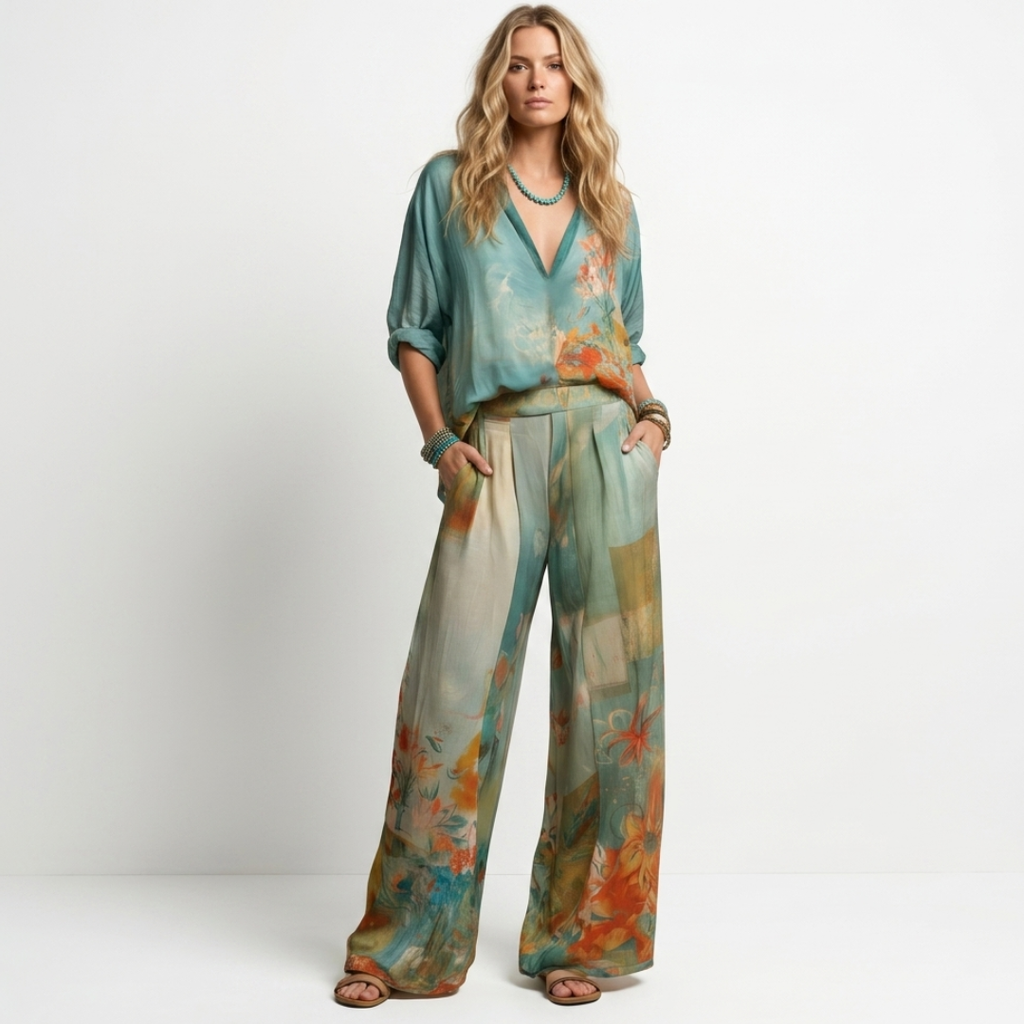 Nicole - Σετ με λουλουδάτα σχέδια