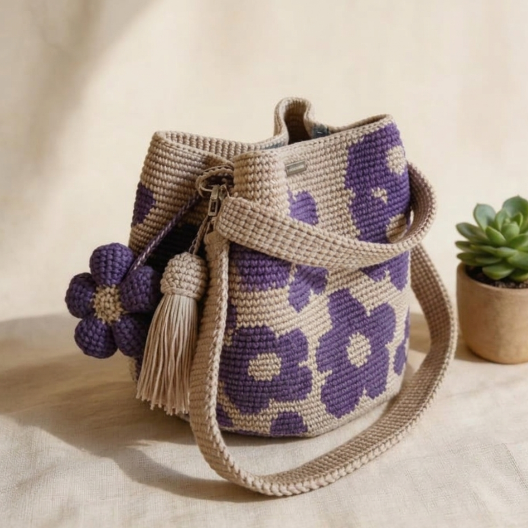 Pandora – Πλεκτή τσάντα boho