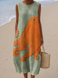 Αθανασία | Oceanic Midi Dress