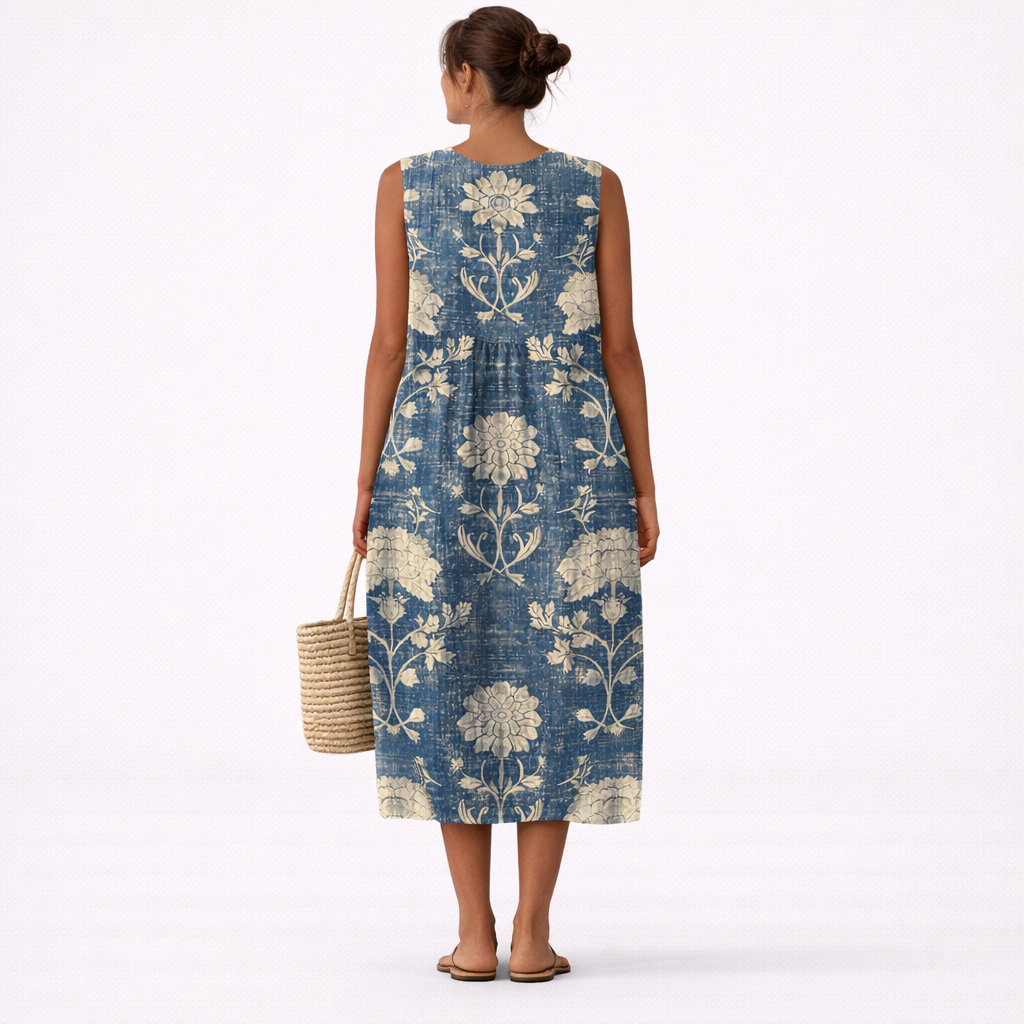 Aurora™ | Κλασικό Floral Midi Φόρεμα