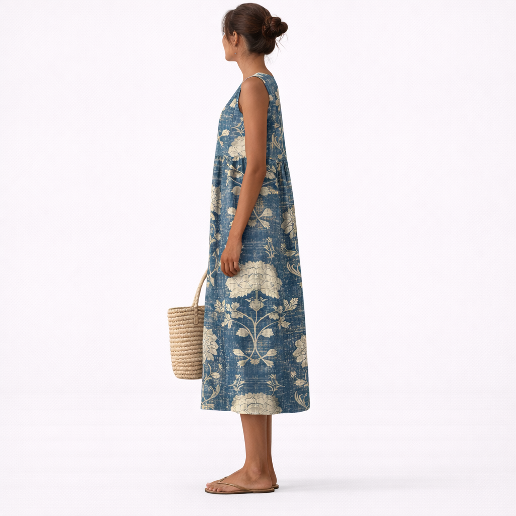 Aurora™ | Κλασικό Floral Midi Φόρεμα