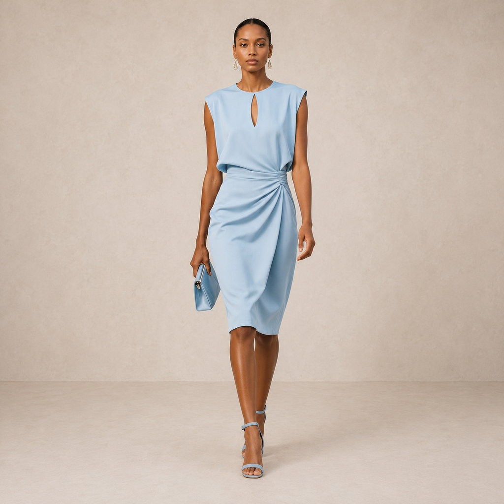 Ιωάννα | Draped Midi Φόρεμα