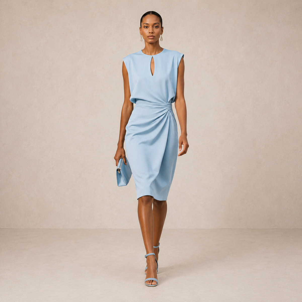 Ιωάννα | Draped Midi Φόρεμα