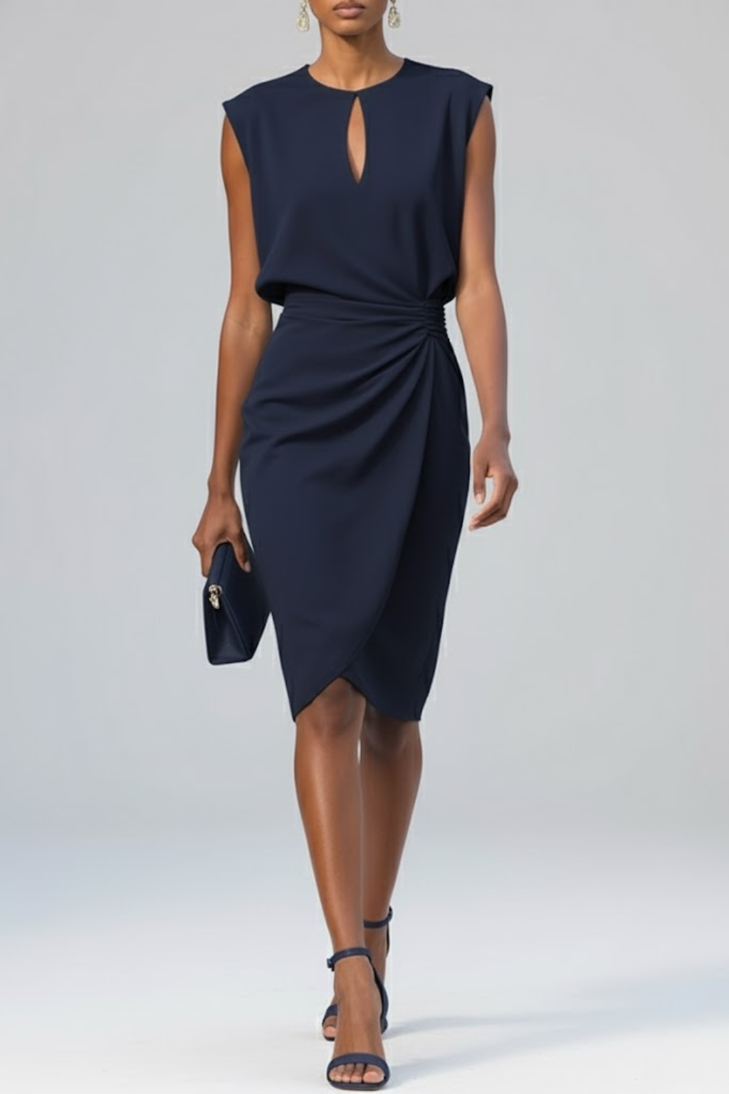 Ιωάννα | Draped Midi Φόρεμα