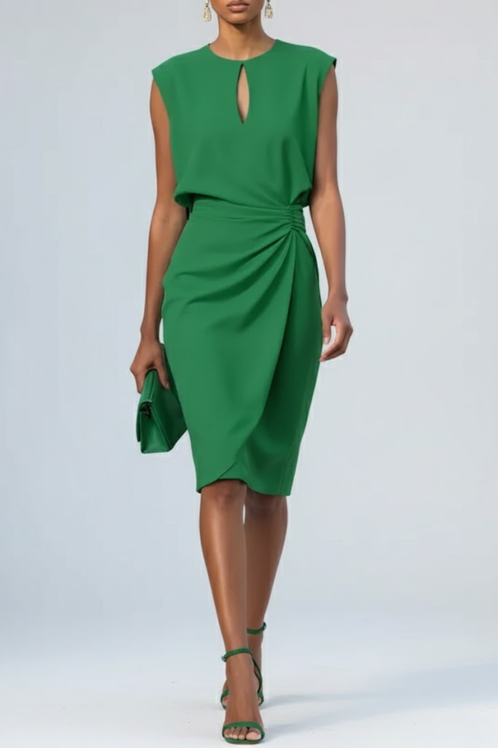 Ιωάννα | Draped Midi Φόρεμα