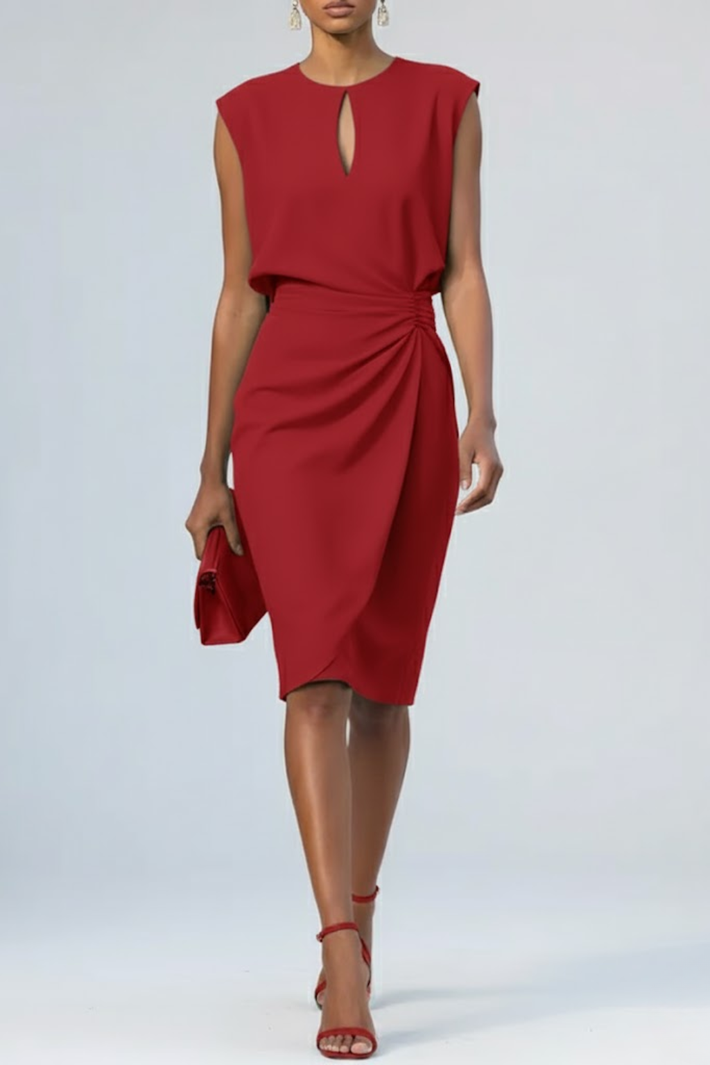 Ιωάννα | Draped Midi Φόρεμα