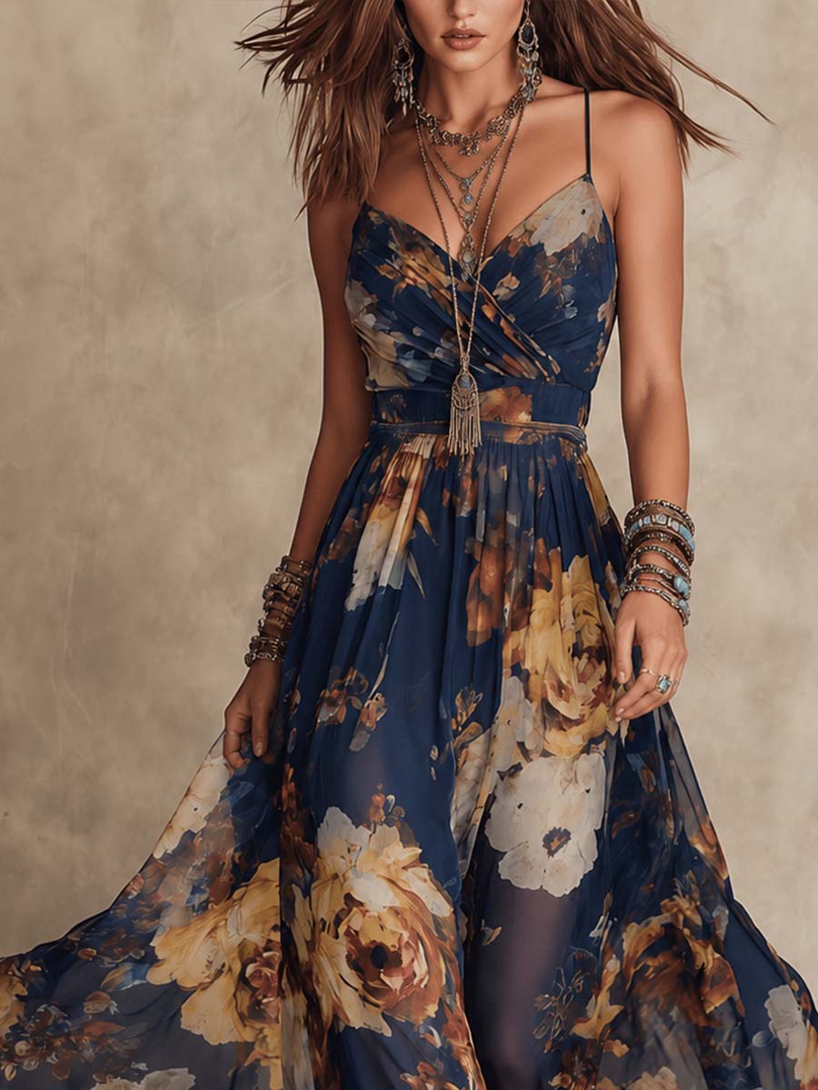 Ιωάννα | Φλοράλ Μάξι Φόρεμα