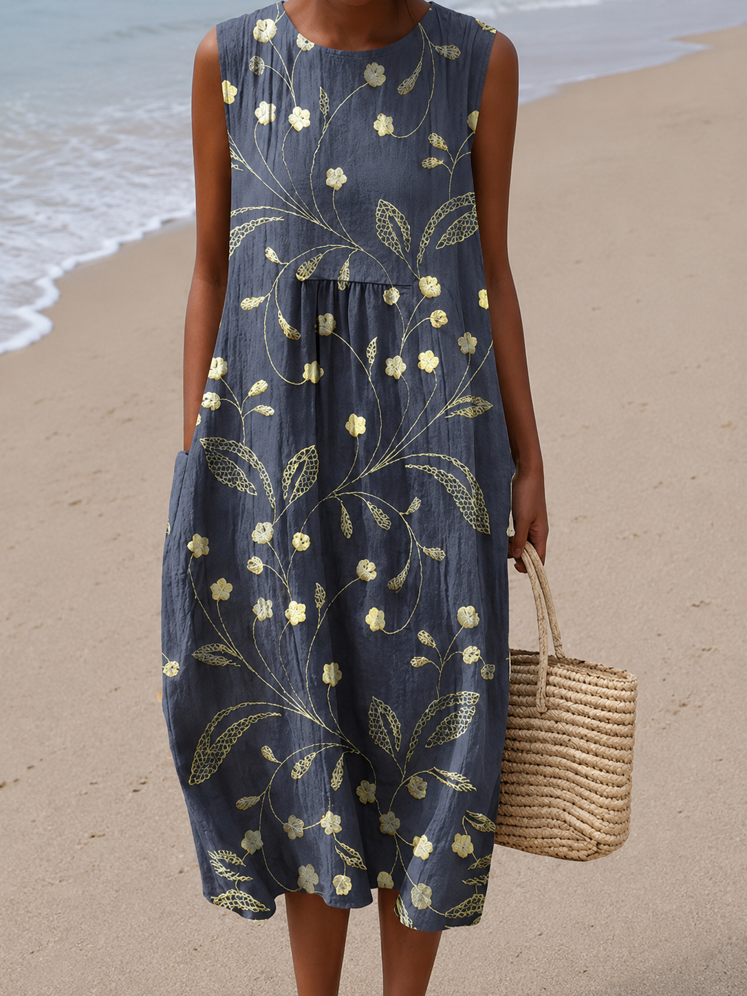 Ράνια | Floral Midi Dress