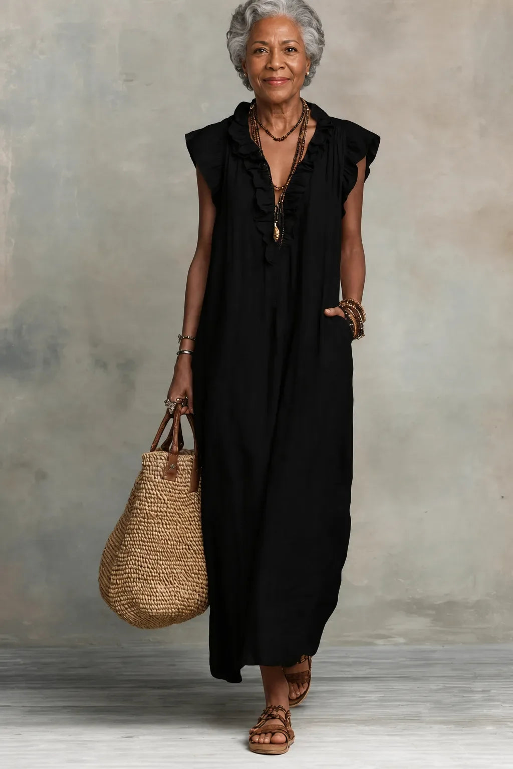 Ζωή | Αέρινο Boho Maxi Φόρεμα