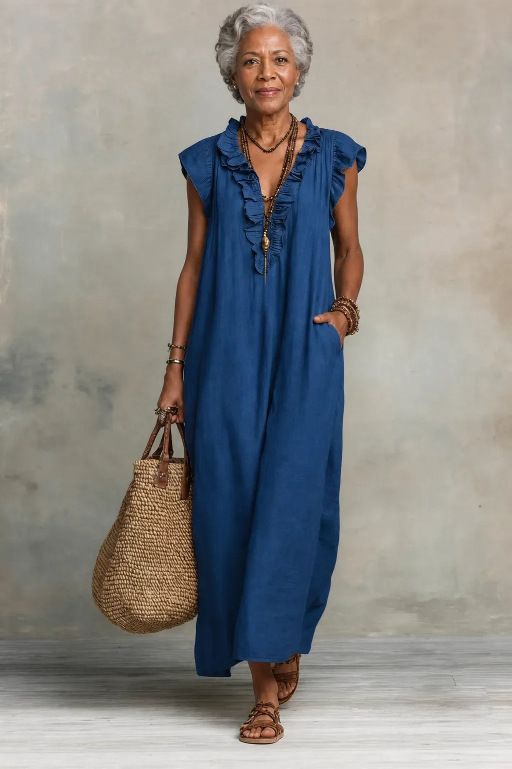 Ζωή | Αέρινο Boho Maxi Φόρεμα