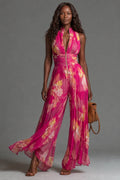 Κατερίνα | Floral Pleated Jumpsuit