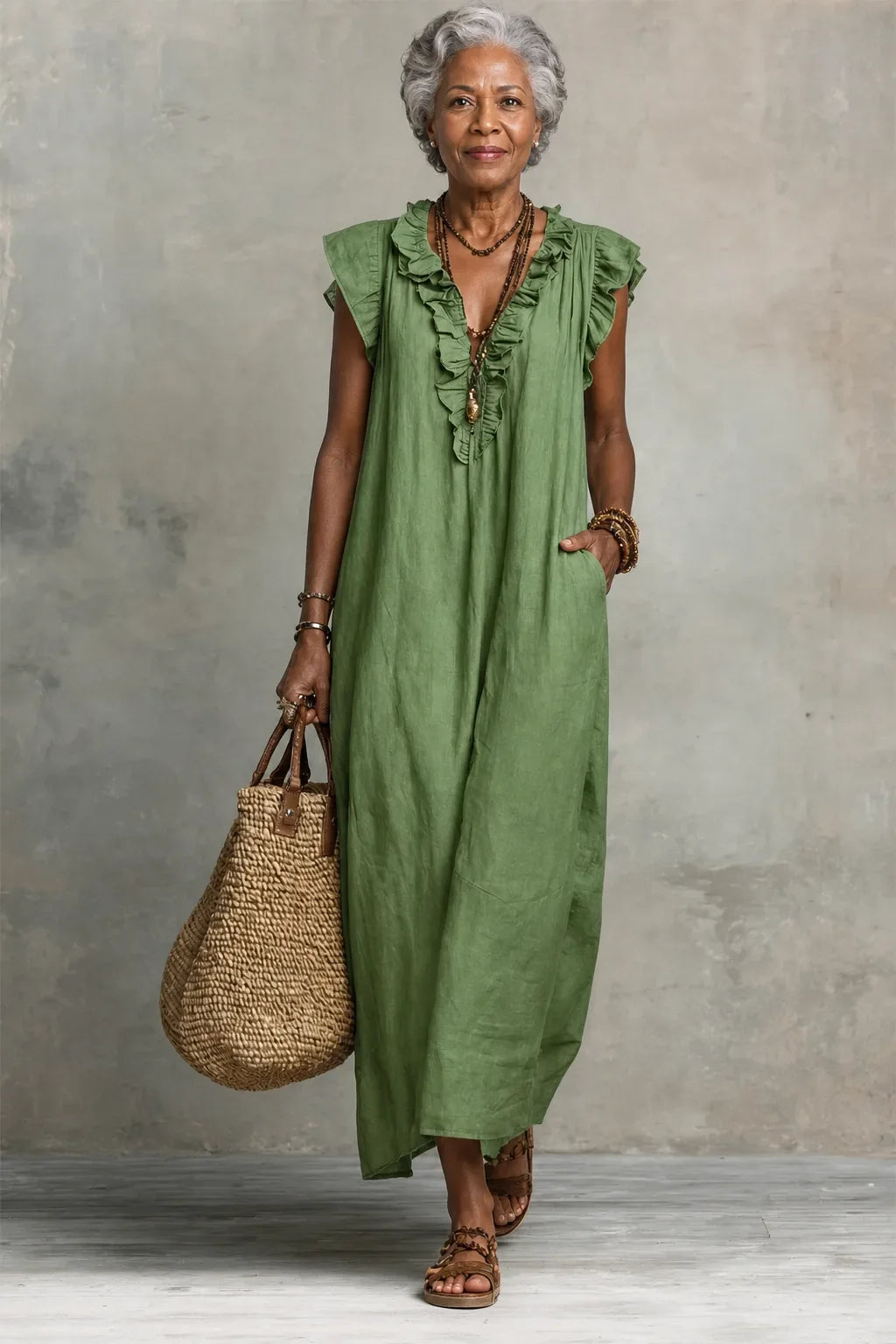 Ζωή | Αέρινο Boho Maxi Φόρεμα