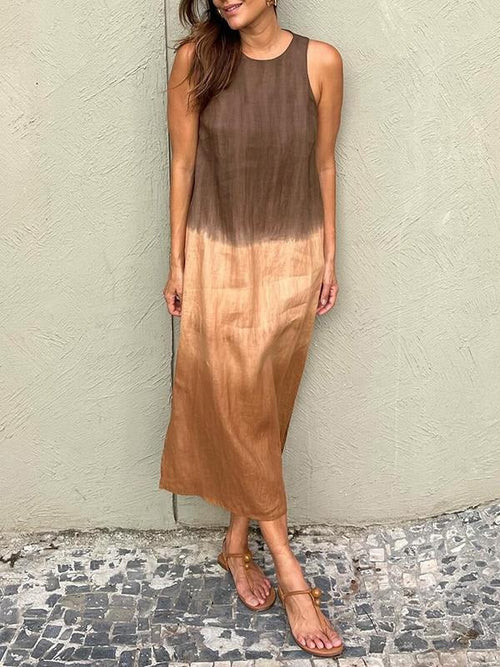 AMALIA | Μακρύ φόρεμα με φυσικό στυλ και άνεση για κάθε περίσταση