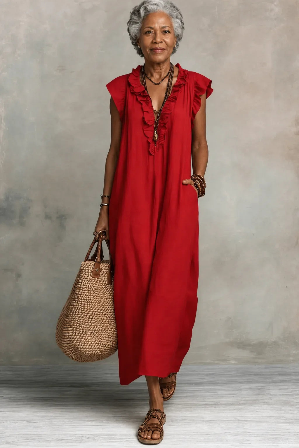 Ζωή | Αέρινο Boho Maxi Φόρεμα